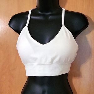 Women's XL White Fruit of The Loom Fishnet Racer Back Sports Bra